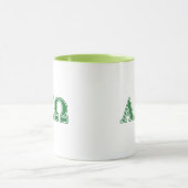 Alphi Chi Omega Green Letters Mok (Midden)