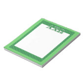 Alphi Chi Omega Green Letters Notitieblok (Linkerzijde)