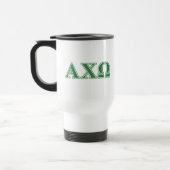 Alphi Chi Omega Green Letters Reisbeker (Links)