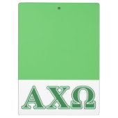 Alphi Chi Omega Griekse Letters Klembord (Achterkant)