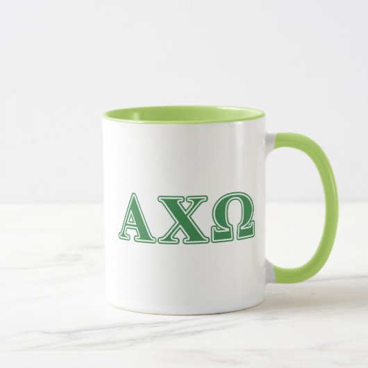 Alphi Chi Omega Griekse Letters Mok (Rechts)