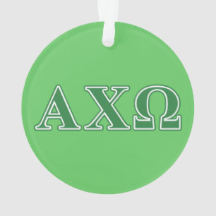 Alphi Chi Omega Griekse Letters Ornament