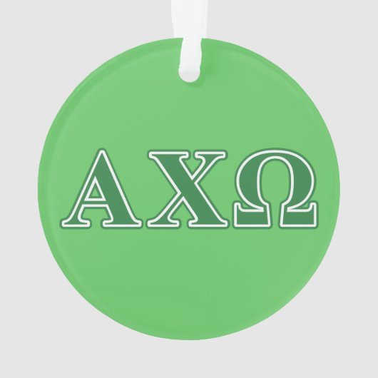 Alphi Chi Omega Griekse Letters Ornament (achterkant)