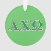 Alphi Chi Omega Griekse Letters Ornament (voorkant)