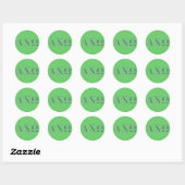 Alphi Chi Omega Griekse Letters Ronde Sticker (Vel)
