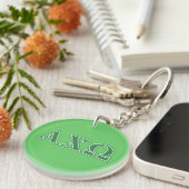 Alphi Chi Omega Griekse Letters Sleutelhanger (Voorkant Rechts)