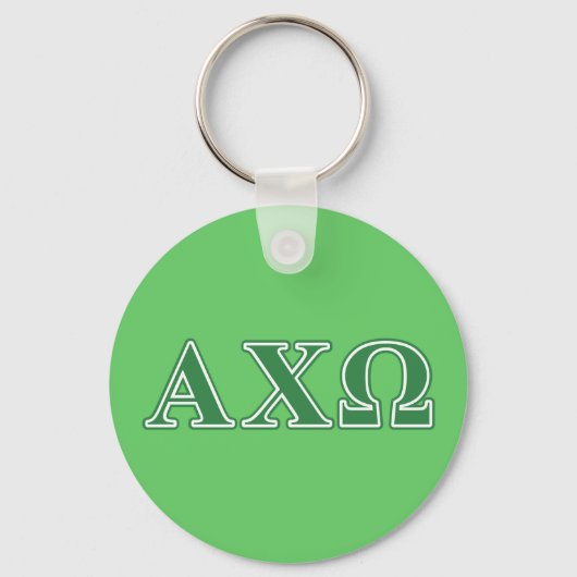 Alphi Chi Omega Griekse Letters Sleutelhanger (Voorkant)