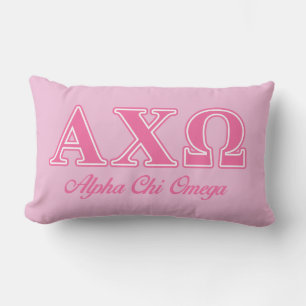 Alphi Chi Omega Roze Letters Kussen