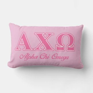 Alphi Chi Omega Roze Letters Kussen