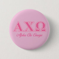Alphi Chi Omega roze letters