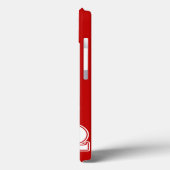 Alphi Chi Omega White en Red Letters Case-Mate iPhone Case (Achterkant / Links)