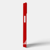 Alphi Chi Omega White en Red Letters Case-Mate iPhone Case (Achterkant / Rechts)
