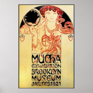 Alphones ( Alfons ) Mucha 1921 uitzendt Poster uit