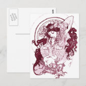  Alphonose Mucha Art Briefkaart (Voorkant / Achterkant)