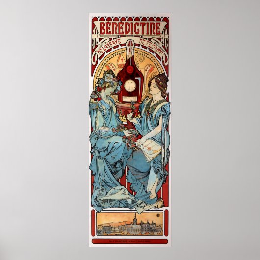 Alphons Mucha Benedictine Poster (Voorkant)