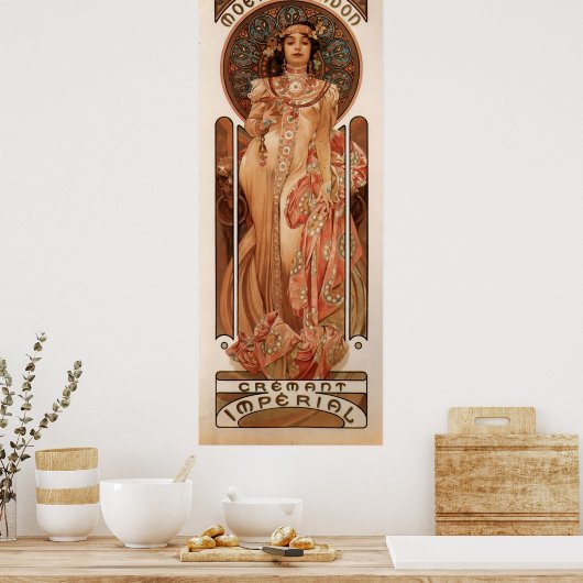 Alphons Mucha Cremant Imperial Poster (Keuken)
