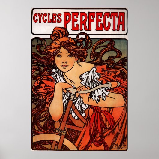 Alphons Mucha Cycles Perfecta Poster (Voorkant)