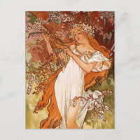 Alphons Mucha - Het vier seizoen - de lente