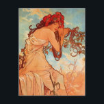 Alphons Mucha - het vier seizoen - SUMMER Briefkaart<br><div class="desc">Alphons Mucha - het vier seizoen - SUMMER</div>