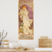 Alphons Mucha La Dame Aux Camelias Poster (Keuken)