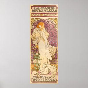 Alphons Mucha La Dame Aux Camelias Poster