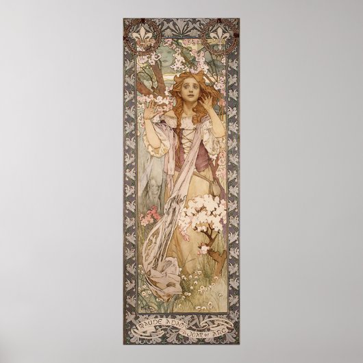 Alphons mucha verrassingsonderzoek in bossen poster (Voorkant)