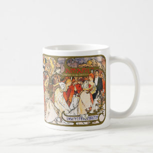 Alphonse (Alfons) Mucha: Amants Koffiemok