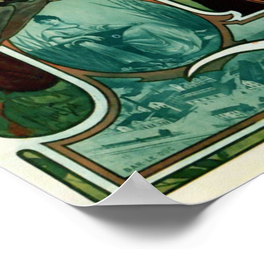 Alphonse (Alfons) Mucha - Bieres de la Meuse Poster (Hoek)