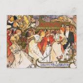 Alphonse (Alfons) Mucha Briefkaart: Amants Briefkaart (Voorkant)