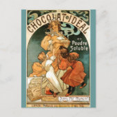Alphonse (Alfons) Mucha Chocolat Ideal Briefkaart (Voorkant)