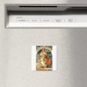 Alphonse (Alfons) Mucha Chocolat Ideal Magneet (Insitu (Vaatwasser))