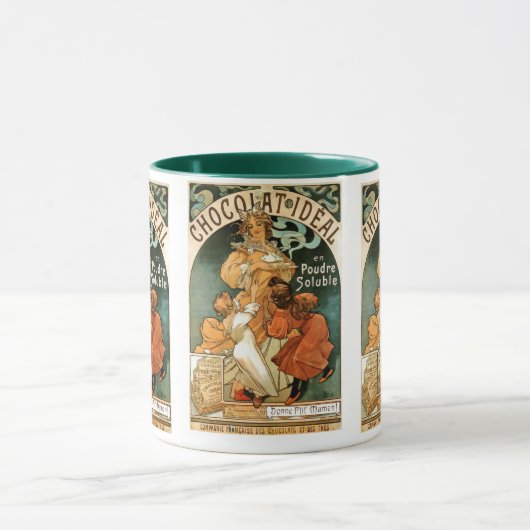 Alphonse (Alfons) Mucha Chocolat Ideal Mok (Midden)
