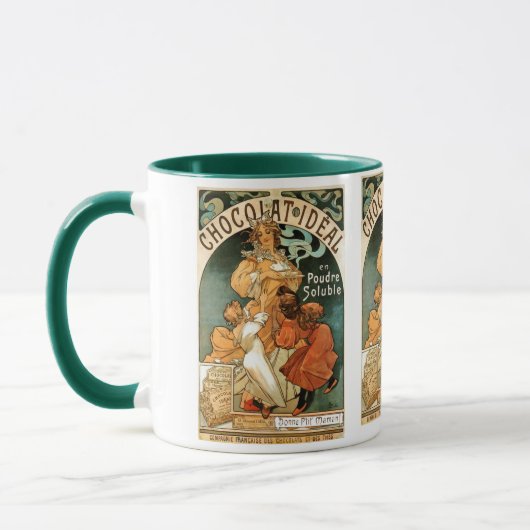 Alphonse (Alfons) Mucha Chocolat Ideal Mok (Links)