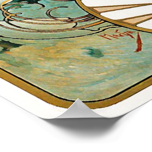 Alphonse (Alfons) Mucha Poster: Biscuits Lefevre Poster (Hoek)