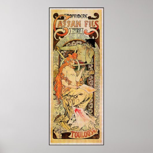 Alphonse (Alfons) Mucha Poster: Cassan Fils Poster (Voorkant)