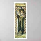 Alphonse [Alfons] Mucha Poster Print: La Tosca (Voorkant)