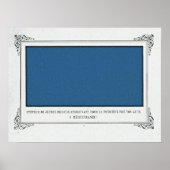 Alphonse Allais, 1 aprilgrap, Blauw, Abstracte Kun Poster (Voorkant)