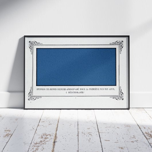 Alphonse Allais, 1 aprilgrap, Blauw, Abstracte Kun Poster