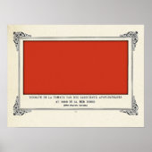 Alphonse Allais, 1 aprilgrap, Rood, Abstracte Kuns Poster (Voorkant)