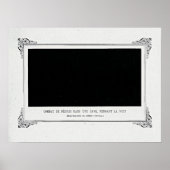 Alphonse Allais, 1 aprilgrap, Zwart, Abstracte Kun Poster (Voorkant)