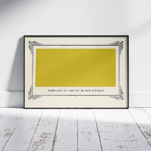 Alphonse Allais, 1 aprilgrapal, Geel, Abstracte Ku Poster