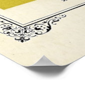 Alphonse Allais, 1 aprilgrapal, Geel, Abstracte Ku Poster (Hoek)