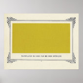 Alphonse Allais, 1 aprilgrapal, Geel, Abstracte Ku Poster (Voorkant)