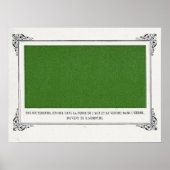 Alphonse Allais, 1 aprilgrapal, Groen, Abstracte k Poster (Voorkant)