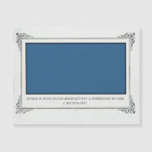Alphonse Allais, April Fools, Blauw, Abstracte kun Magnetische Uitnodiging (Voorkant)