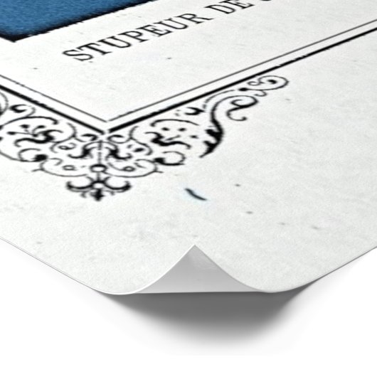 Alphonse Allais, April Fools, Blauw, Abstracte kun Poster (Hoek)