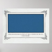 Alphonse Allais, April Fools, Blauw, Abstracte kun Poster (Voorkant)