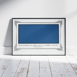 Alphonse Allais, April Fools, Blauw, Abstracte kun Poster