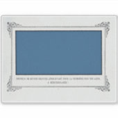 Alphonse Allais, April Fools, Blauw, Abstracte kun Sticker (Voorkant)