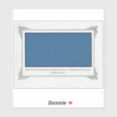 Alphonse Allais, April Fools, Blauw, Abstracte kun Sticker (Vel)